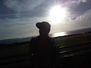 fiston à contre jour